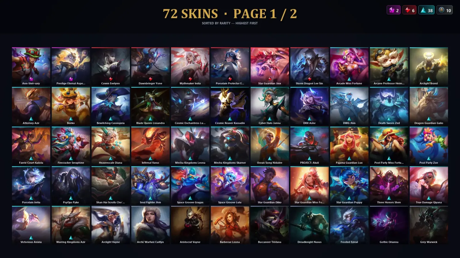 [LoL] | EUW | Level 30 | Master | 93 Champions | 72 Skins | 190,432 BE — Attorney Azir