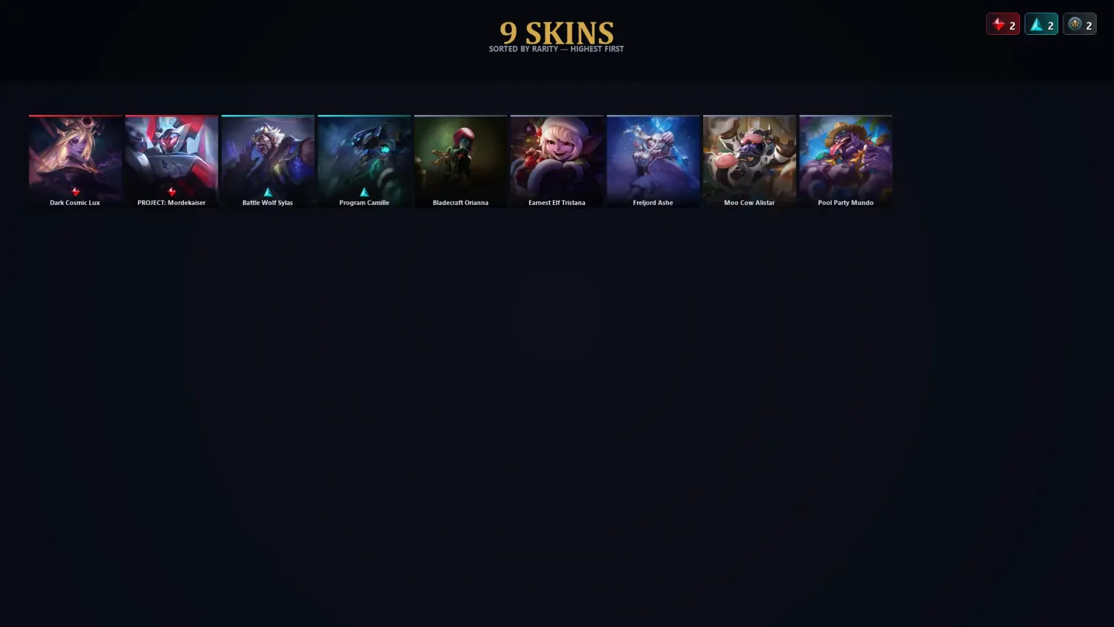 [LoL] | EUW | Level 63 | 44 Champions | 9 Skins
