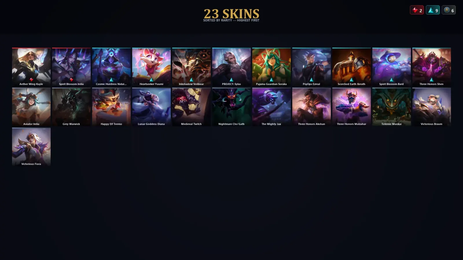 [LoL] | EUW | Level 30 | Master | 154 Champions | 23 Skins with Shyvana