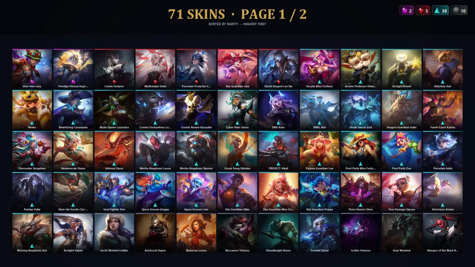 [LoL] | EUW | Level 30 | Master | 92 Champions | 71 Skins | 175,117 BE — LoL account