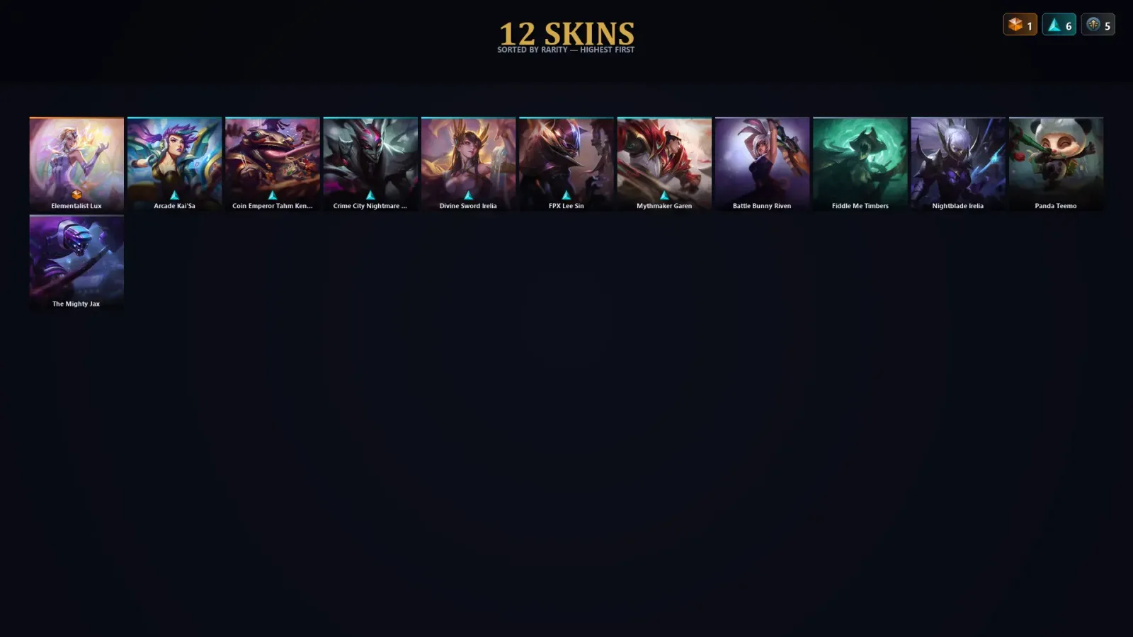 [LoL] | EUW | Level 40 | Iron I | 51 Champions | 12 Skins