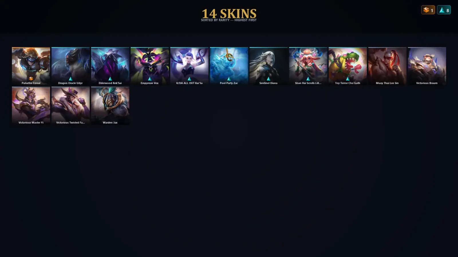 [LoL] | TR | Level 73 | Diamond I | 116 Champions | 14 Skins | 36,972 BE