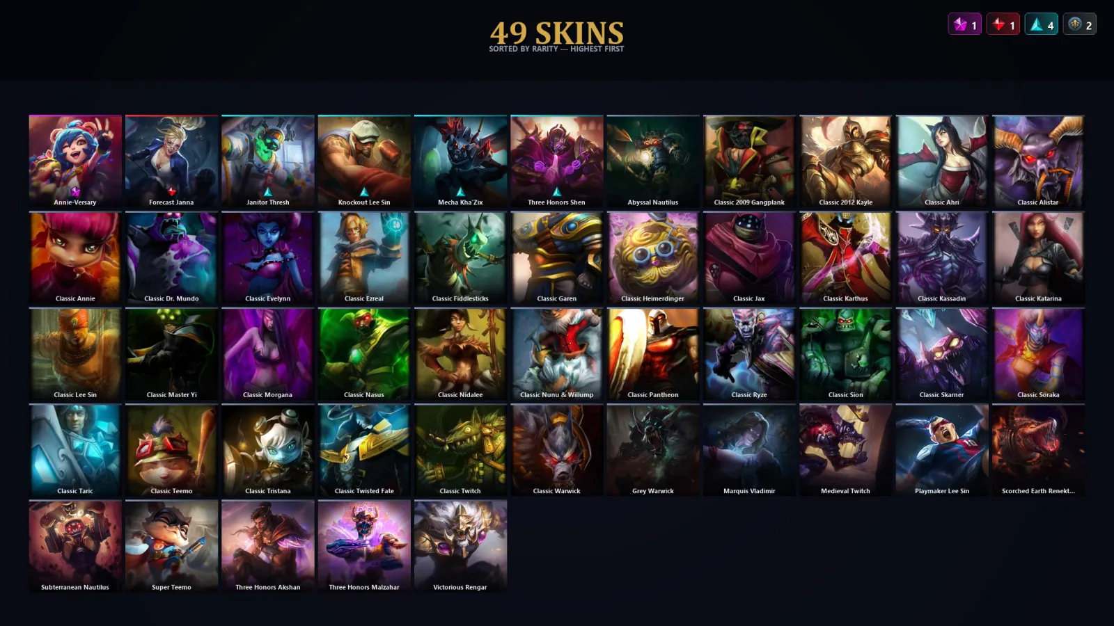[LoL] | EUW | Level 69 | Emerald II | 71 Champions | 17 Skins