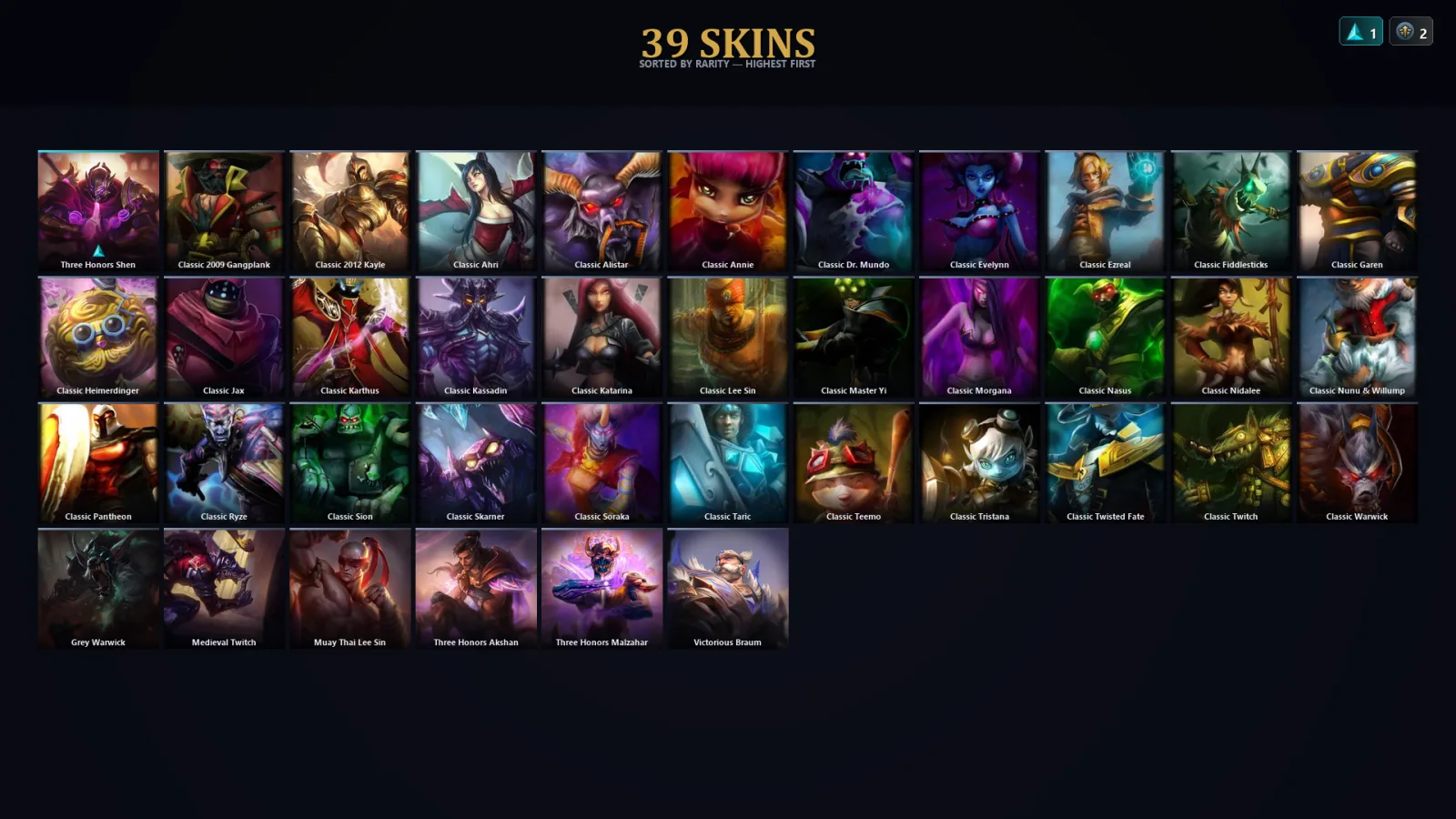 [LoL] | EUW | Level 30 | Master | 56 Champions | 7 Skins | 76,711 BE
