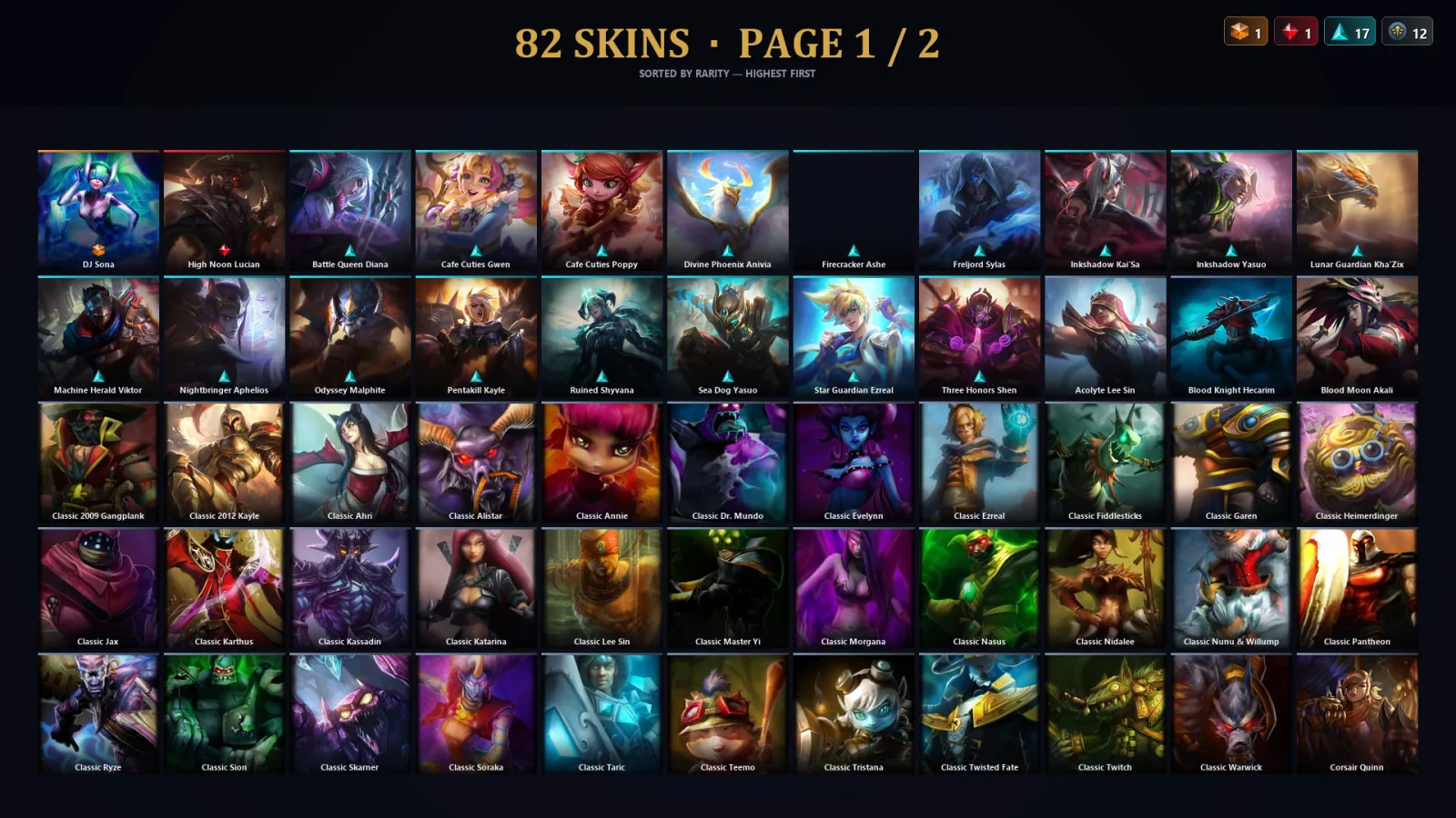 [LoL] | TR | Level 30 | Master | 173 Champions | 82 Skins | 40,069 BE