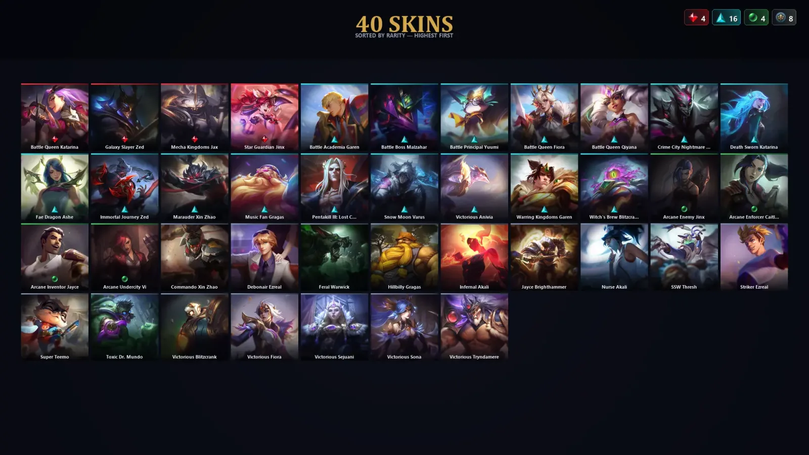 [LoL] | TR | Level 106 | Gold I | 140 Champions | 40 Skins — LoL account