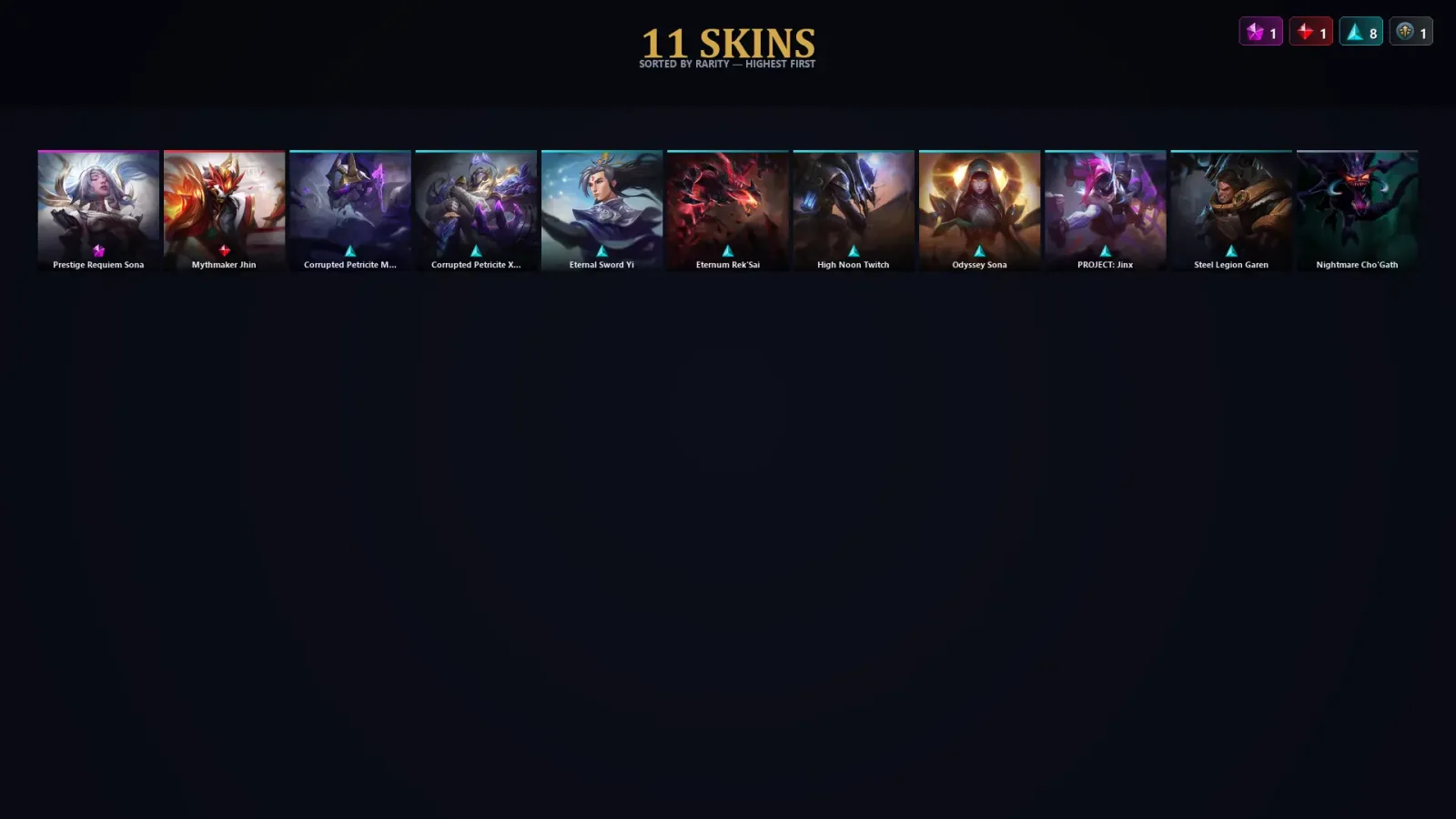 [LoL] | TR | Level 30 | 79 Champions | 11 Skins — LoL account