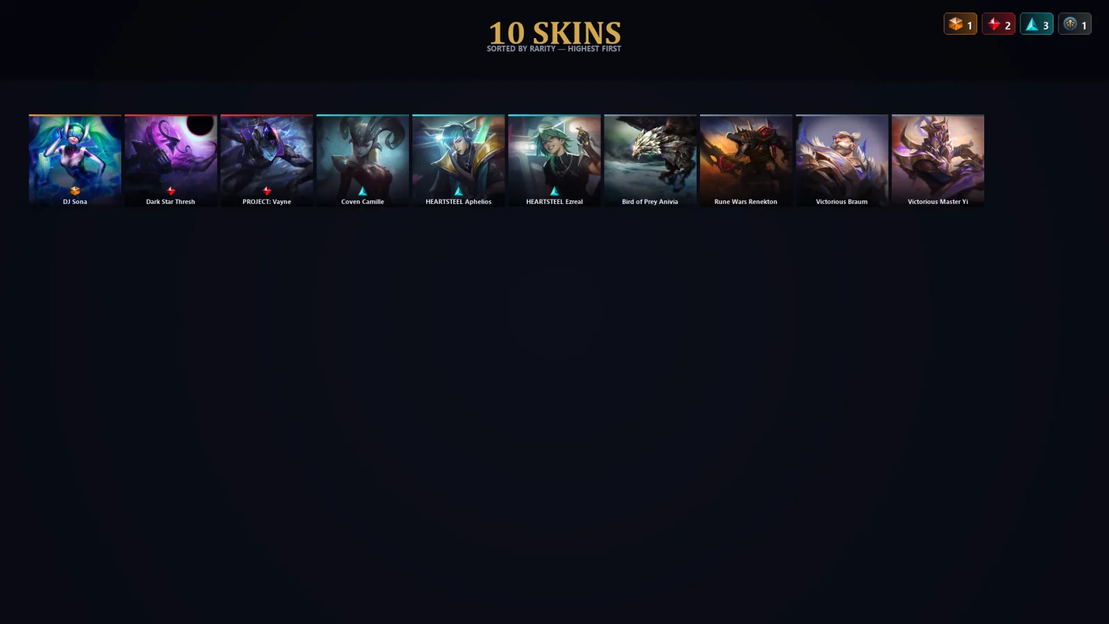[LoL] | EUW | Level 46 | Emerald IV | 48 Champions | 10 Skins