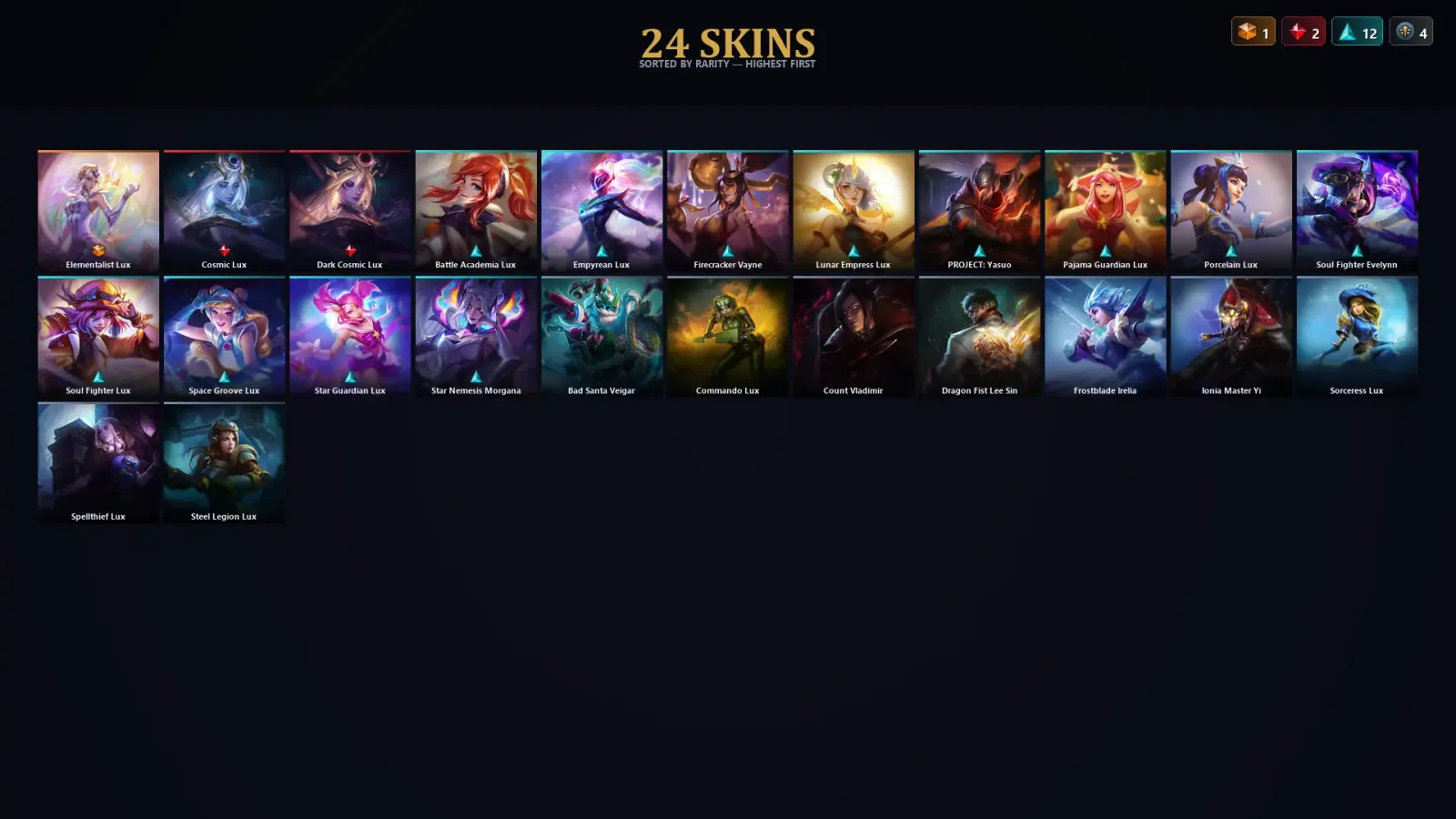 [LoL] | TR | Level 35 | 56 Champions | 24 Skins | 11,963 BE