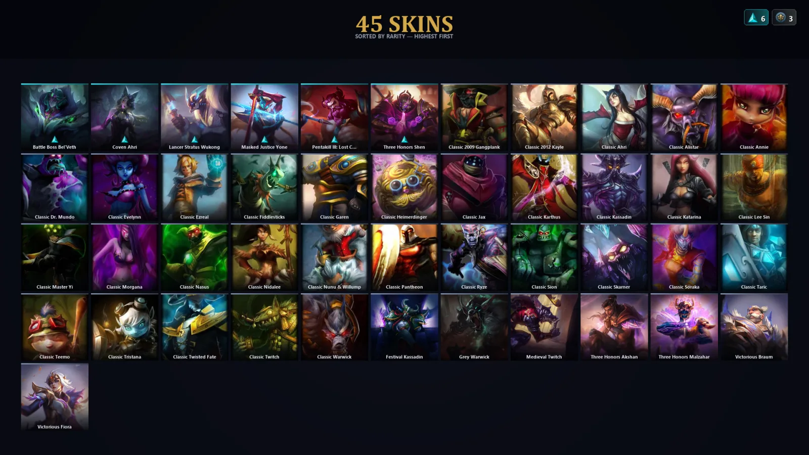 [LoL] | EUW | Level 45 | Emerald I | 62 Champions | 13 Skins | 14,074 BE