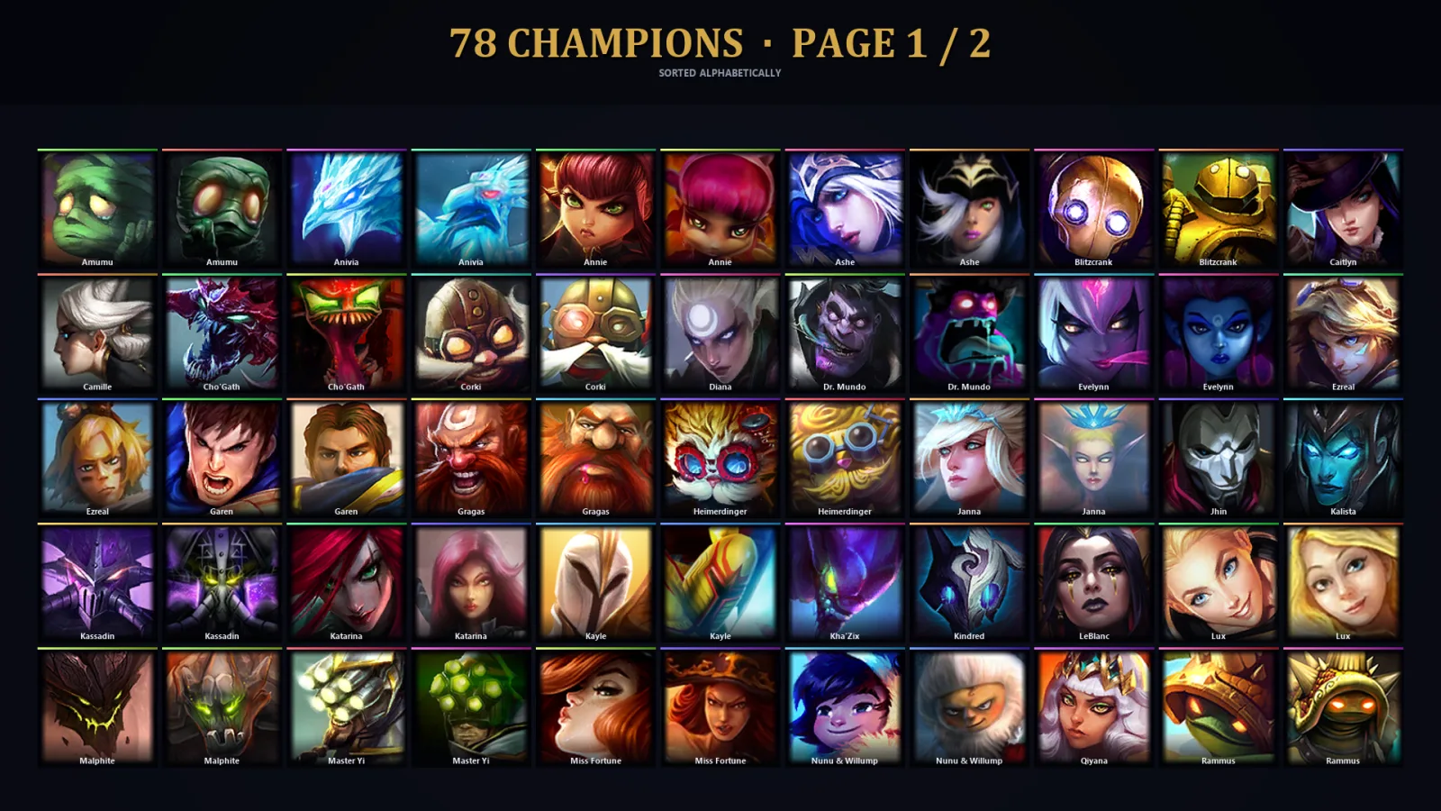 [LoL] | TR | Level 54 | 49 Champions | 52 Skins