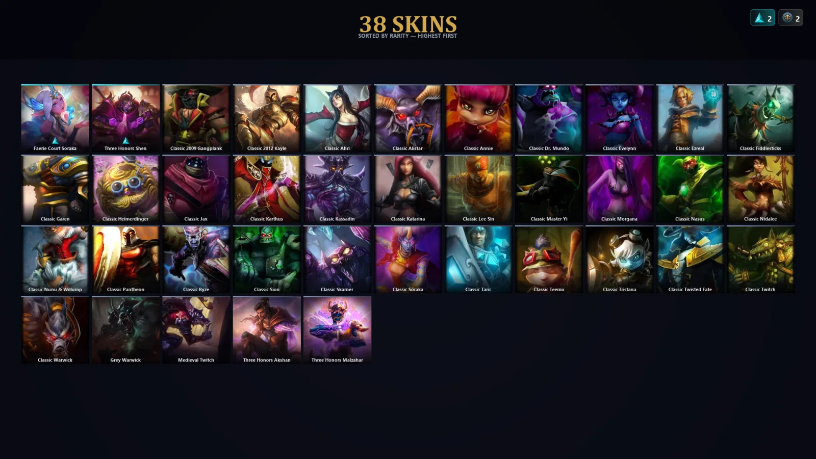 [LoL] | EUW | Level 36 | Bronze III | 43 Champions | 38 Skins | 20,195 BE