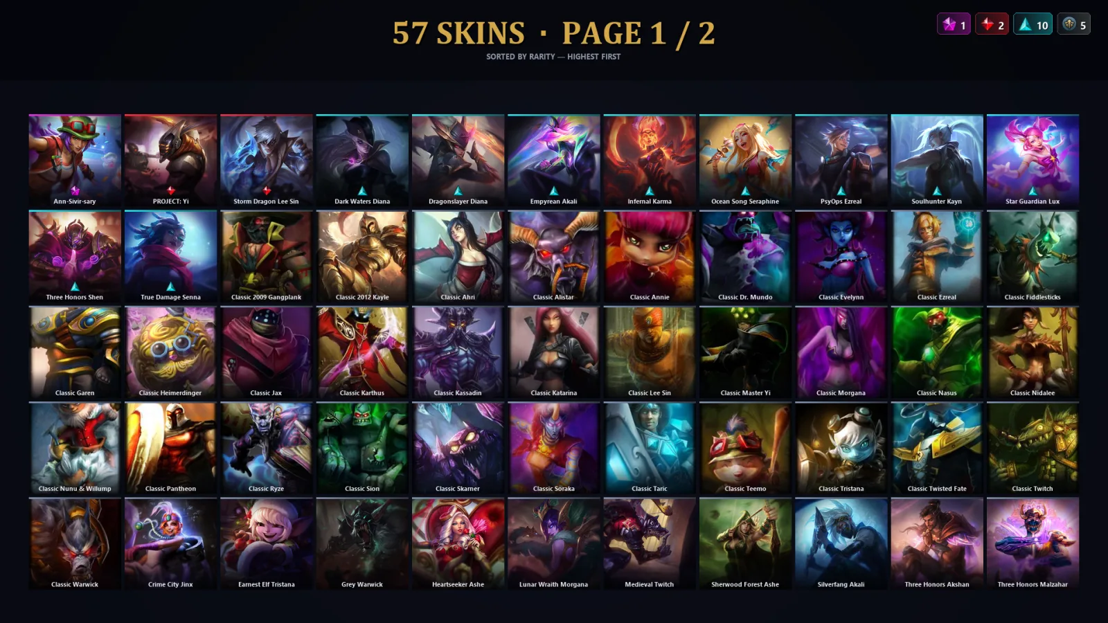 [LoL] | EUW | Level 30 | Master | 131 Champions | 57 Skins | 45,433 BE