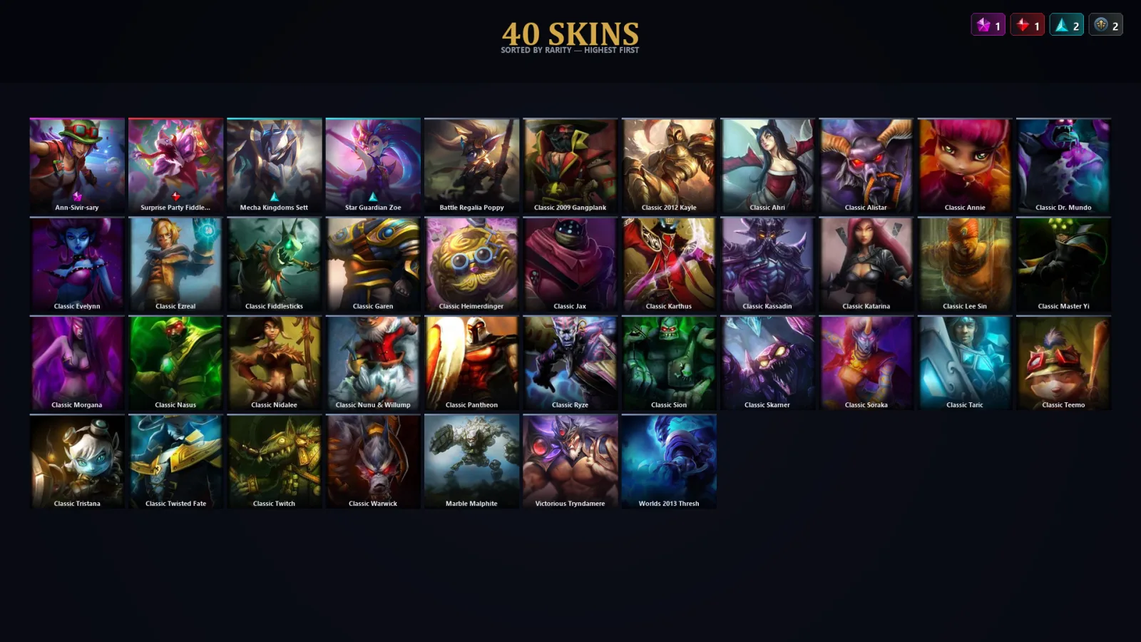 [LoL] | TR | Level 44 | 36 Champions | 8 Skins