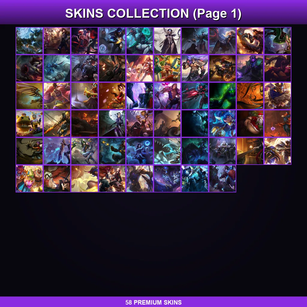 EUNE | Victorious Tryndamere | Victorious Sejuani | Victorious Sivir | Hextech Anivia | 58 Skin | 172 Champ | Lv104