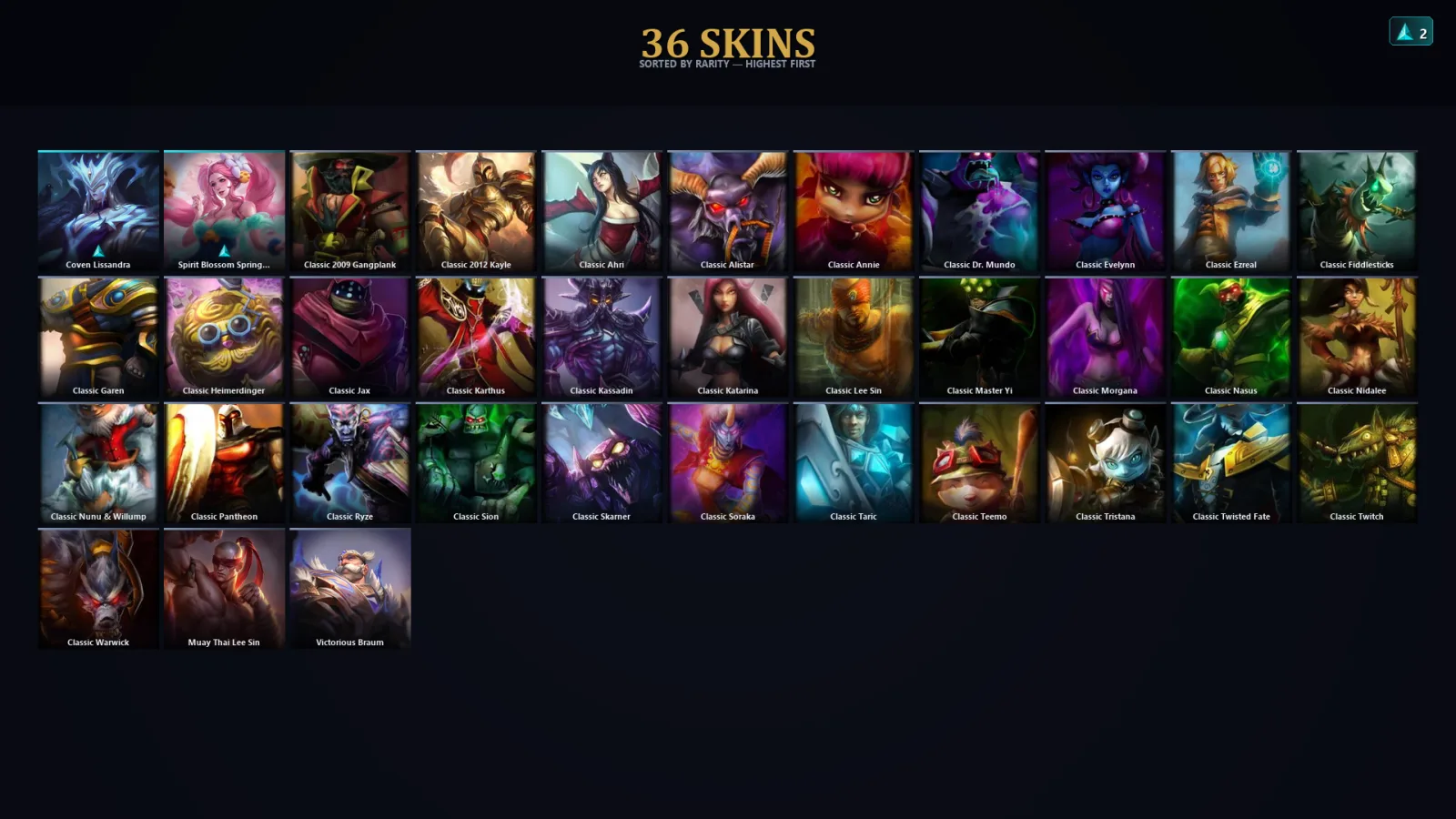 [LoL] | TR | Level 41 | Emerald III | 59 Champions | 36 Skins