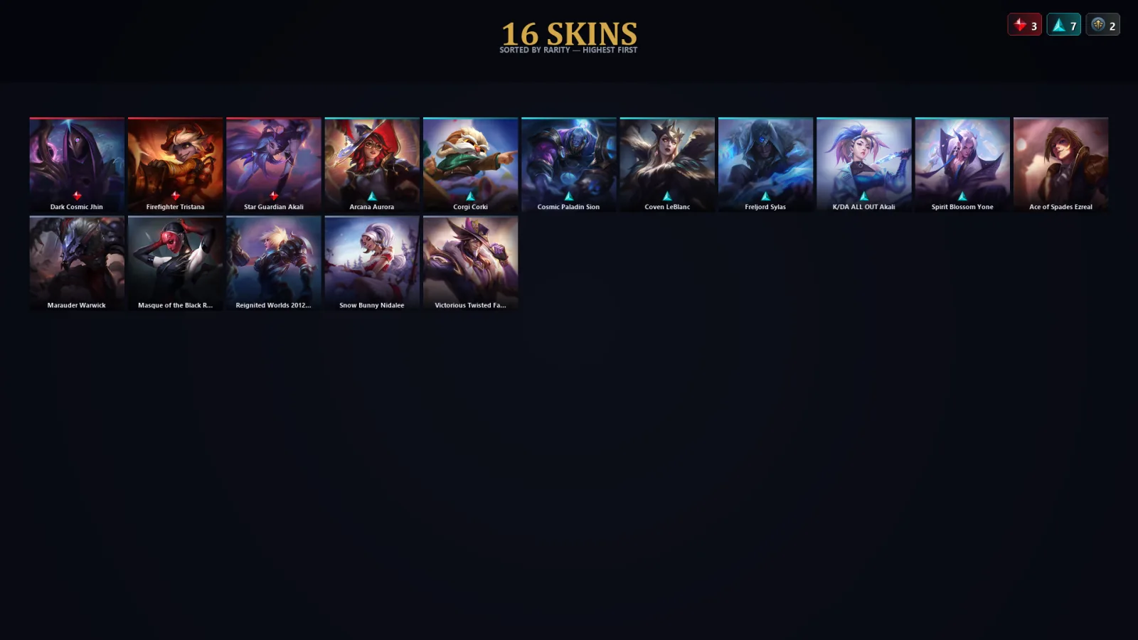 [LoL] | EUW | Level 74 | Gold IV | 144 Champions | 16 Skins | 23,909 BE