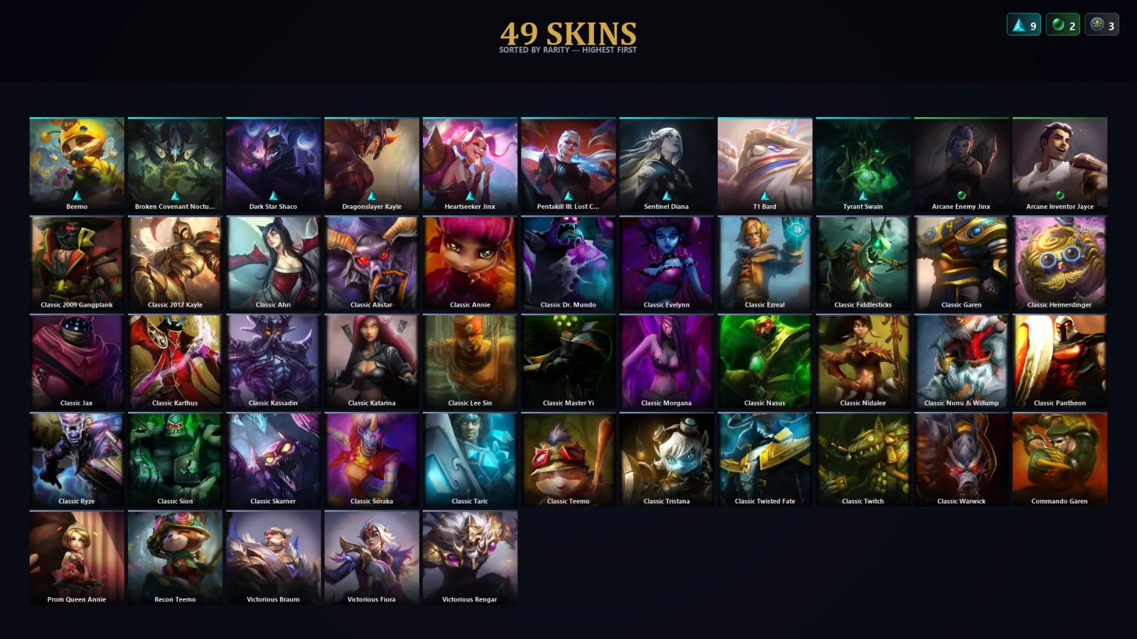 [LoL] | EUW | Level 90 | Emerald IV | 76 Champions | 49 Skins | 16,901 BE