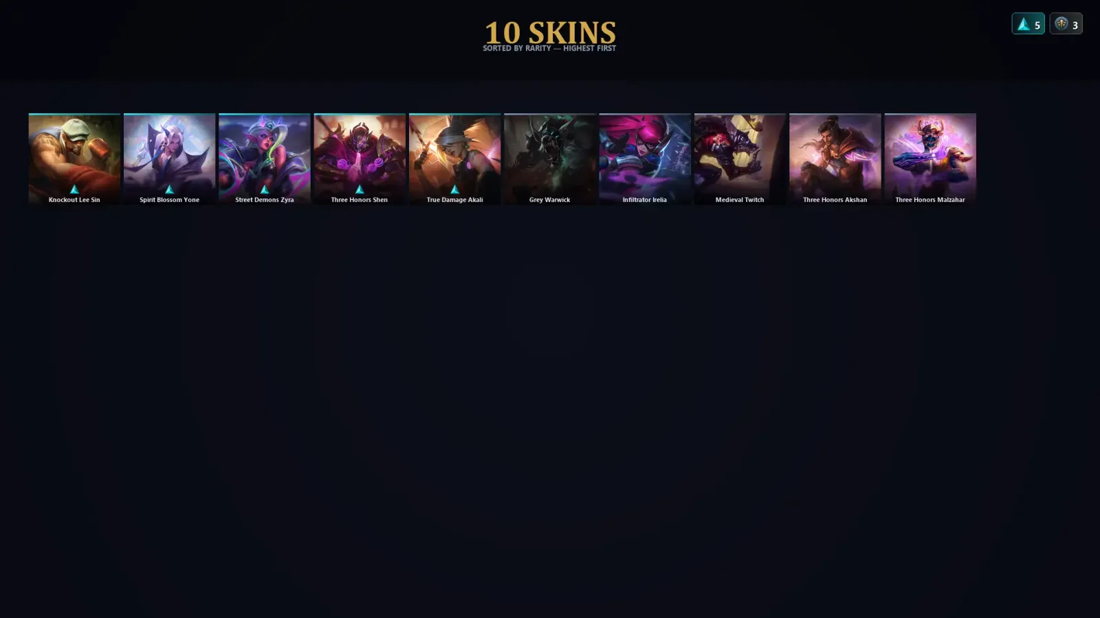 [LoL] | TR | Level 30 | Grandmaster | 60 Champions | 10 Skins