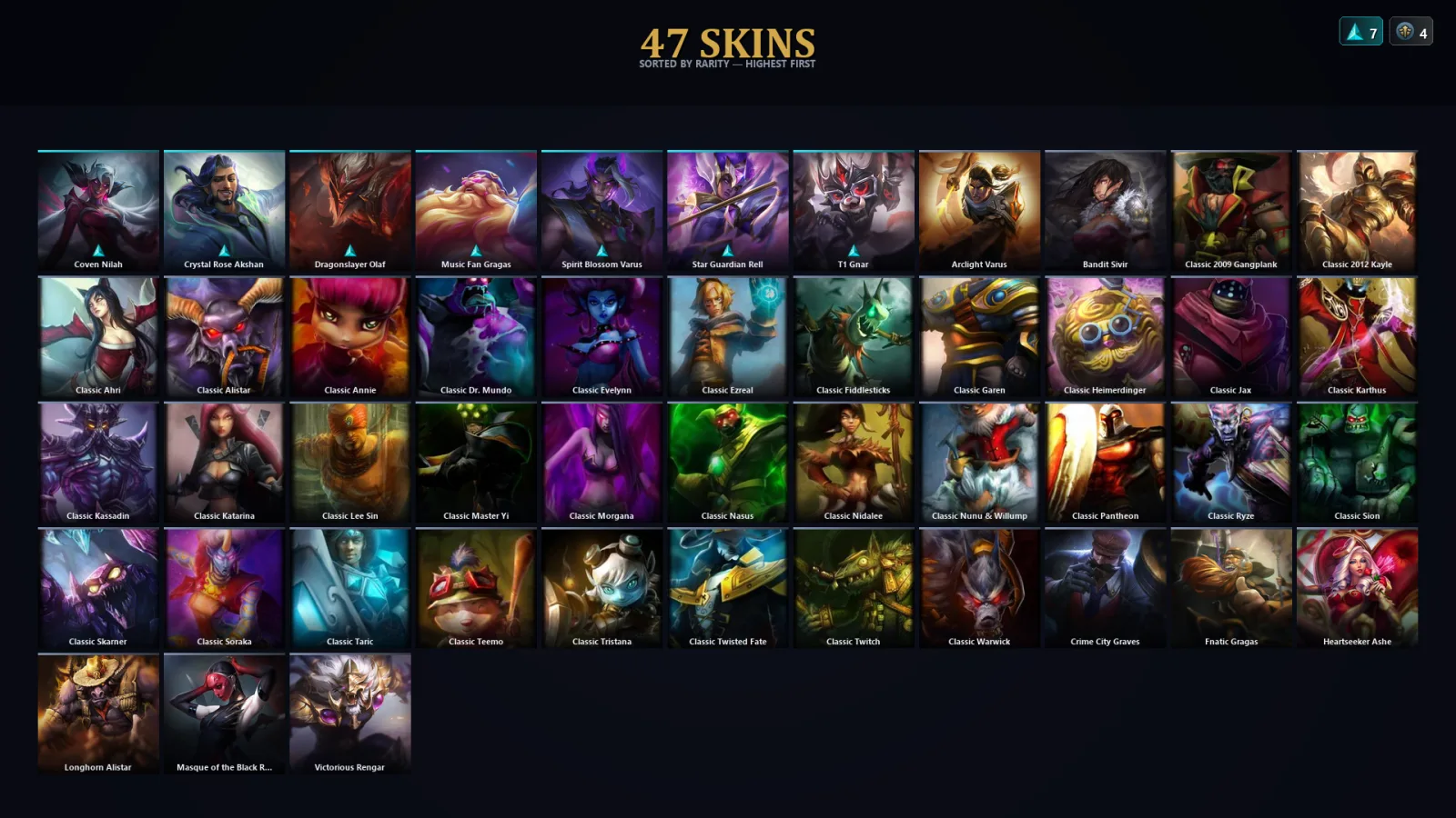 [LoL] | TR | Level 42 | Gold II | 109 Champions | 15 Skins