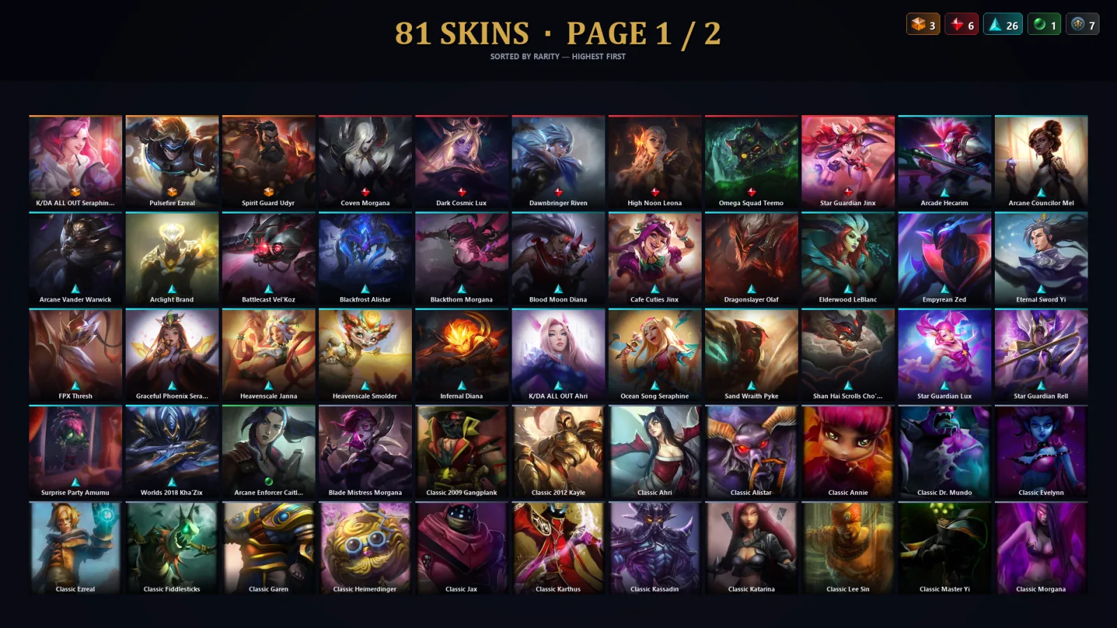 [LoL] | TR | Level 91 | Bronze II | 102 Champions | 81 Skins | 39,306 BE