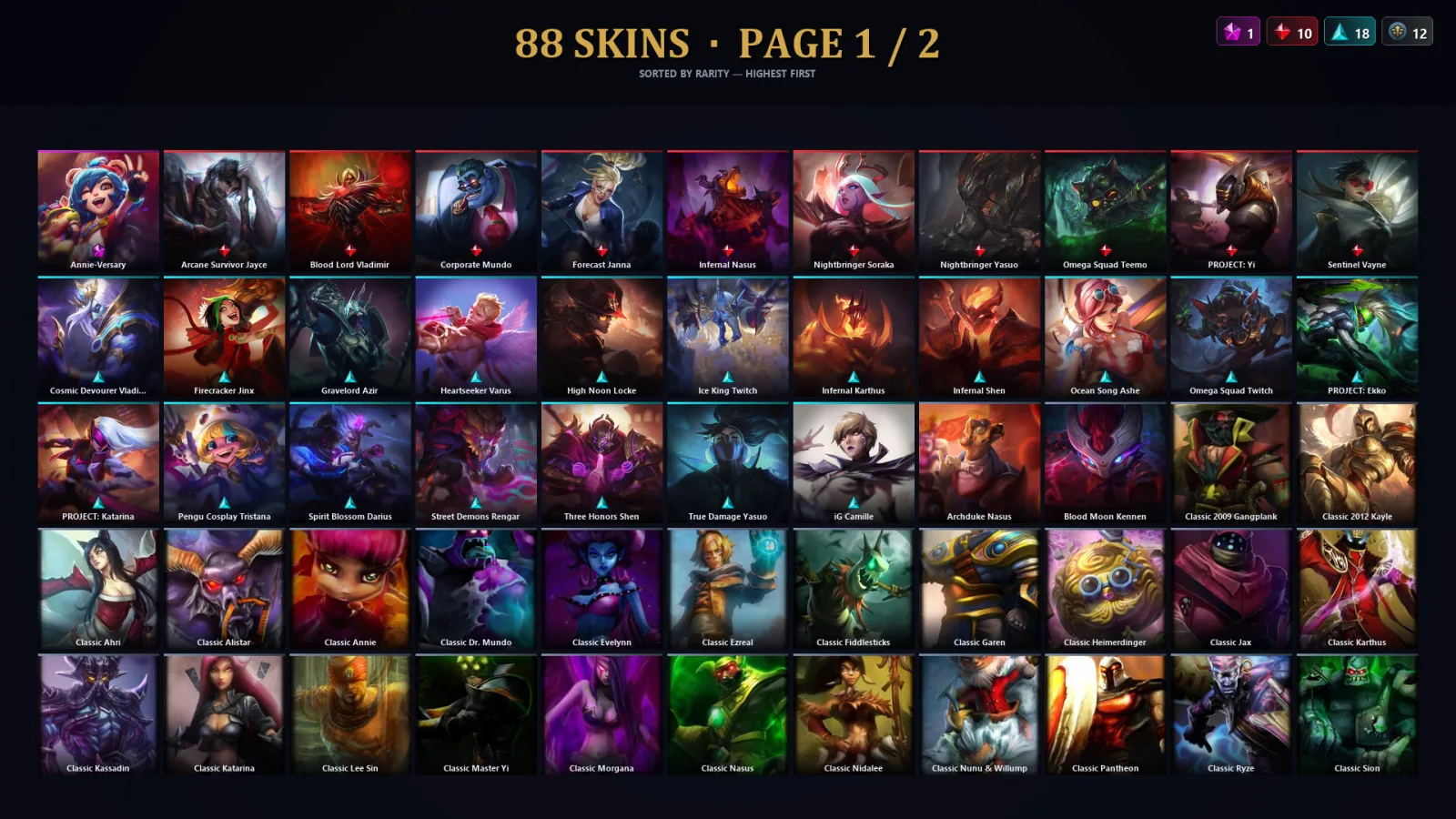 [LoL] | TR | Level 30 | Master | 118 Champions | 56 Skins