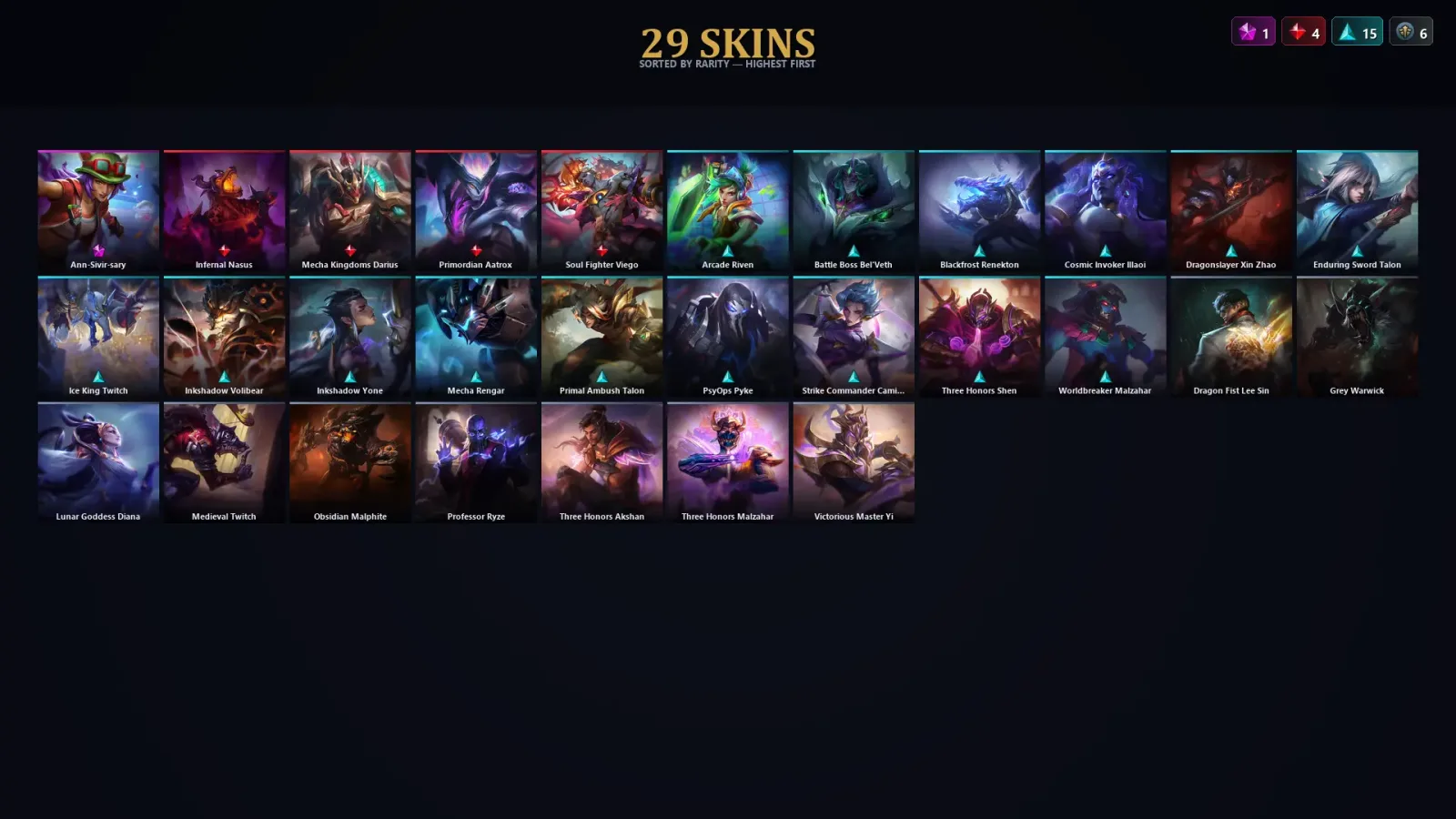 [LoL] | TR | Level 108 | Diamond II | 95 Champions | 29 Skins | 12,369 BE — LoL account