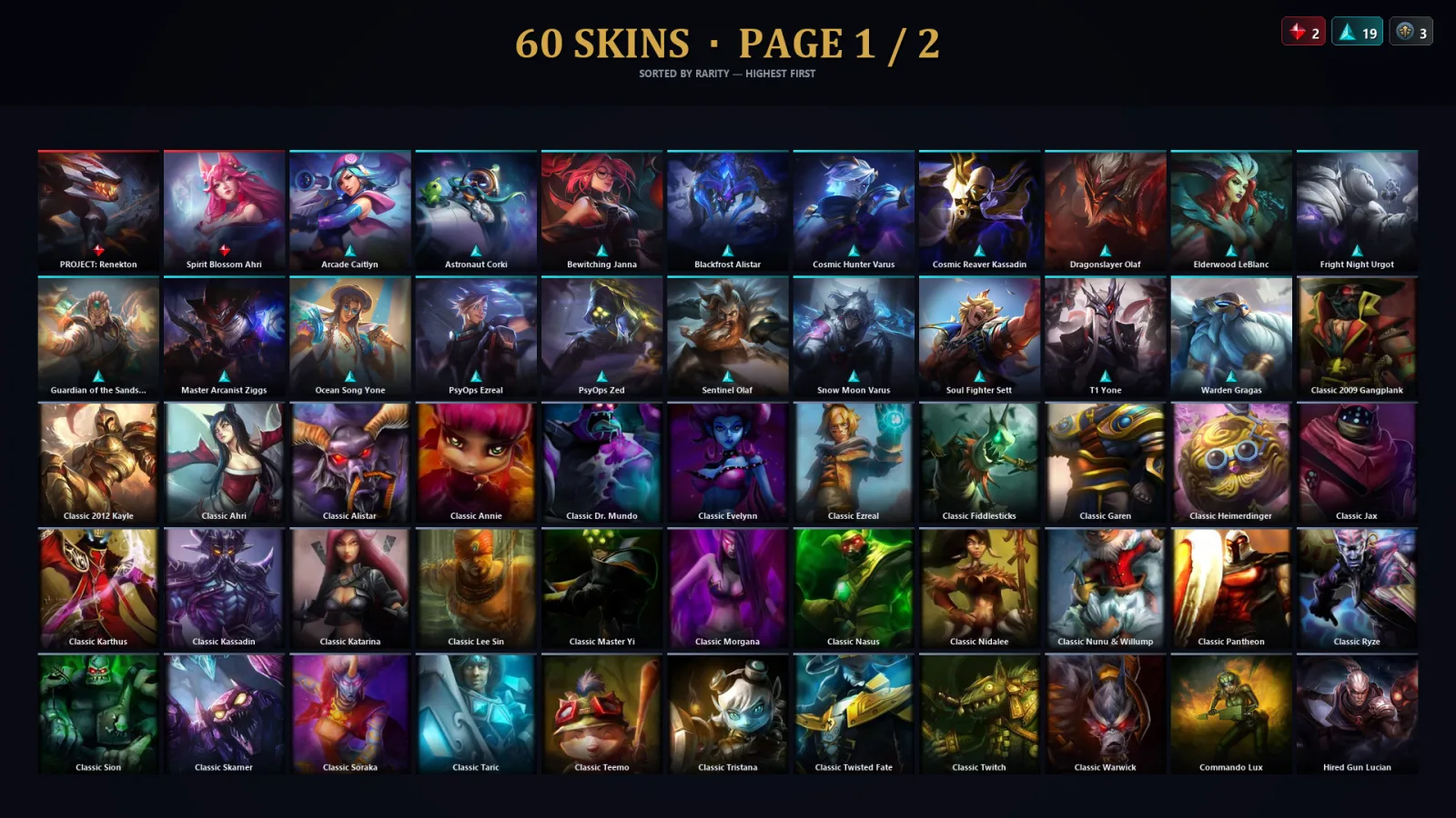 [LoL] | TR | Level 102 | 87 Champions | 28 Skins