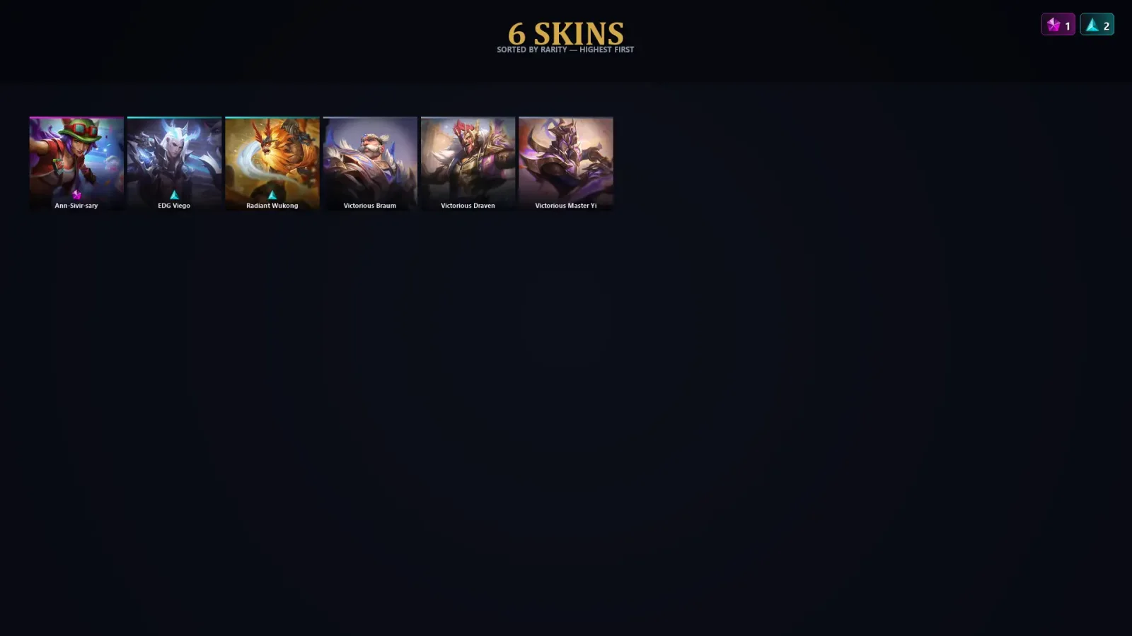 [LoL] | TR | Level 51 | Diamond II | 64 Champions | 6 Skins — LoL account