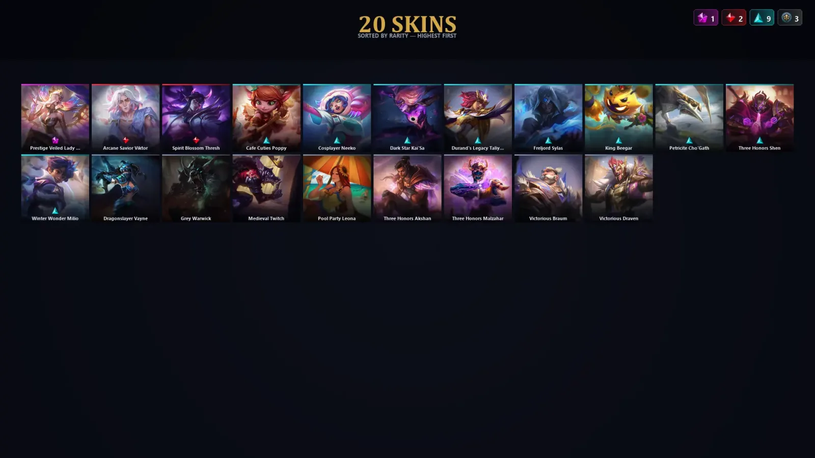 [LoL] | TR | Level 51 | Emerald I | 114 Champions | 20 Skins — LoL account