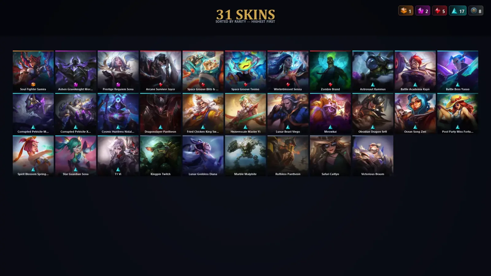 [LoL] | TR | Level 40 | Silver I | 79 Champions | 31 Skins