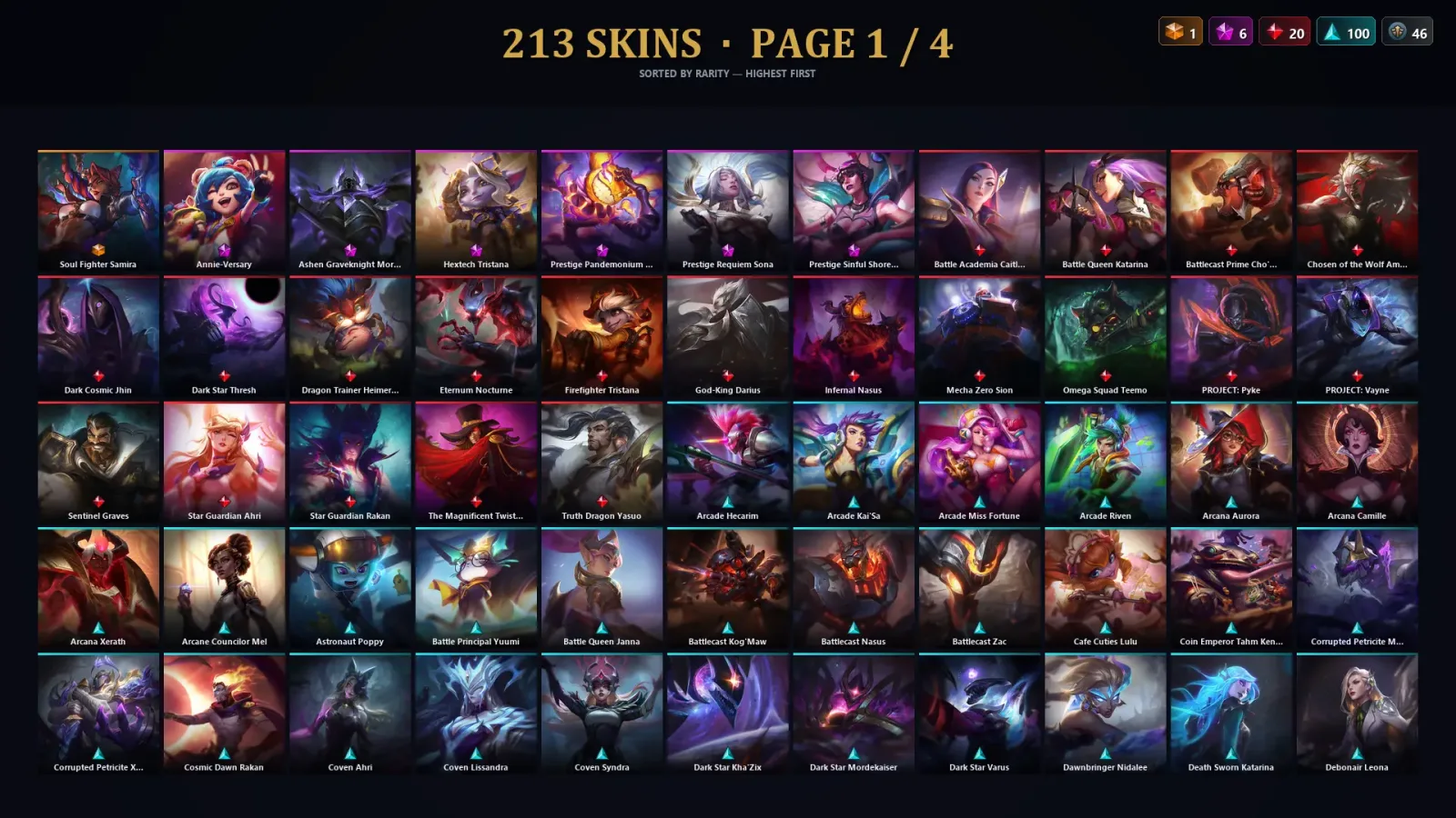 [LoL] | EUW | Level 30 | 173 Champions | 213 Skins | 40,751 BE