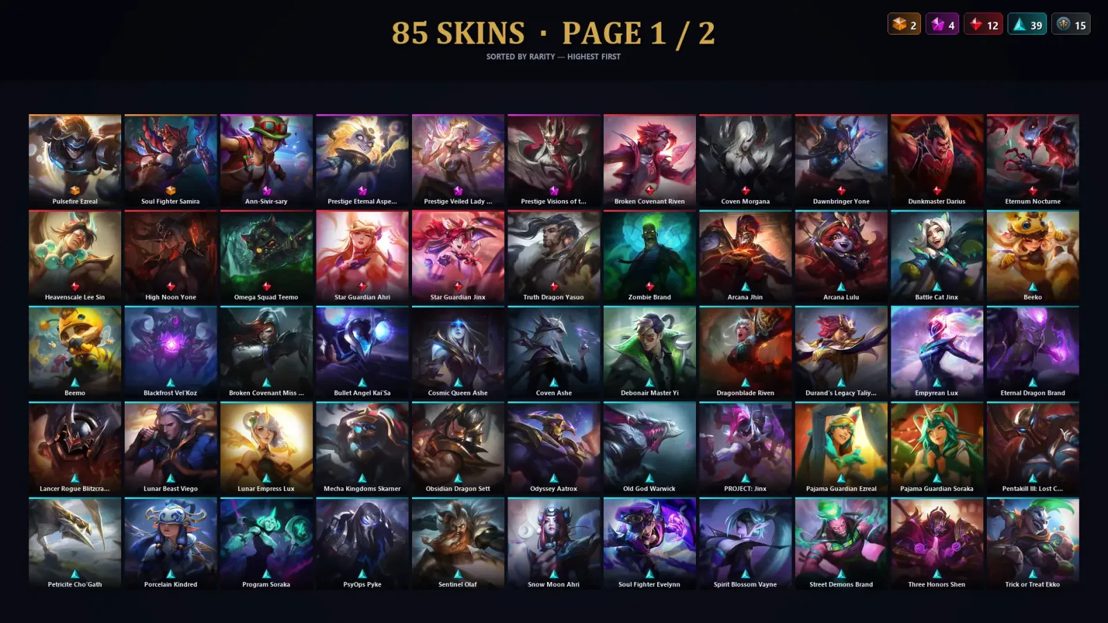 [LoL] | TR | Level 30 | Master | 173 Champions | 85 Skins | 77,472 BE