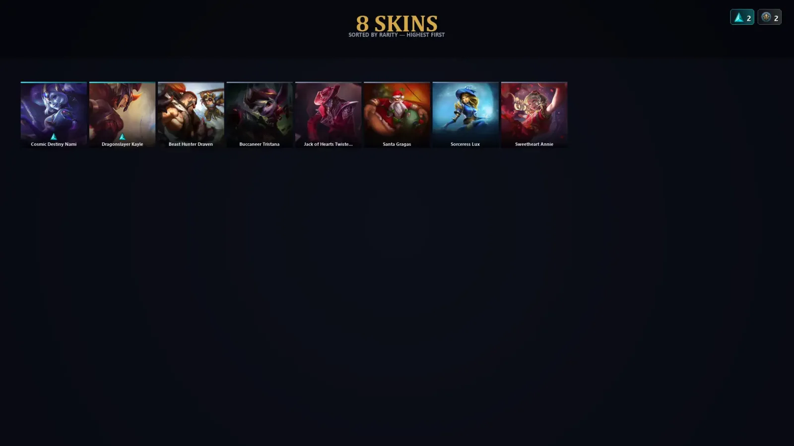[LoL] | EUW | Level 38 | Platinum IV | 41 Champions | 8 Skins | 26,495 BE