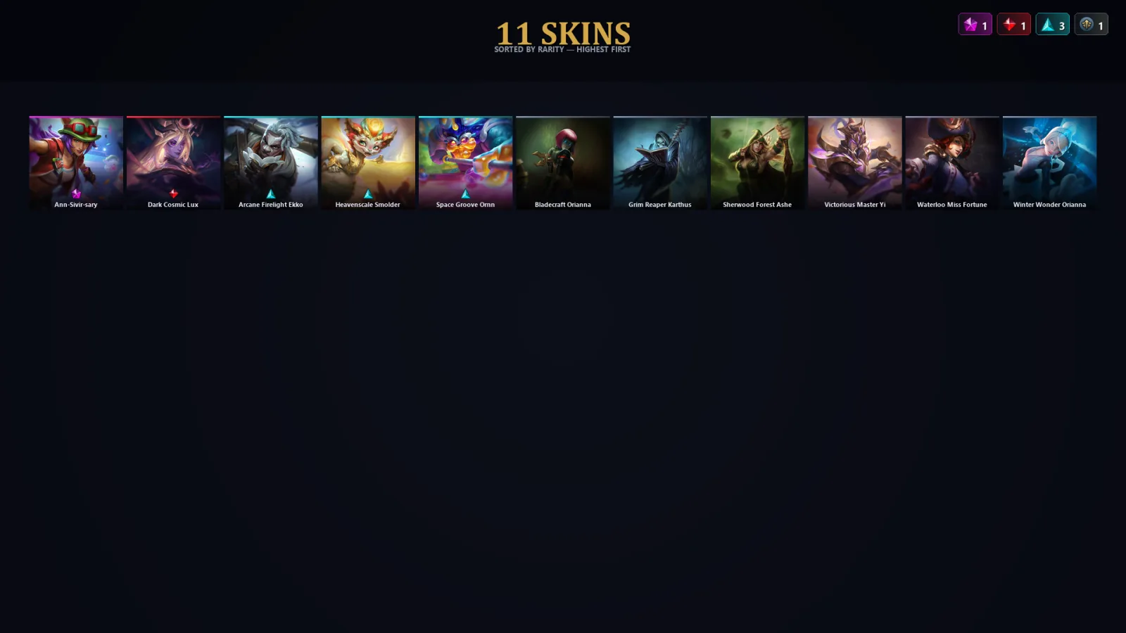 [LoL] | EUW | Level 62 | Gold I | 62 Champions | 11 Skins
