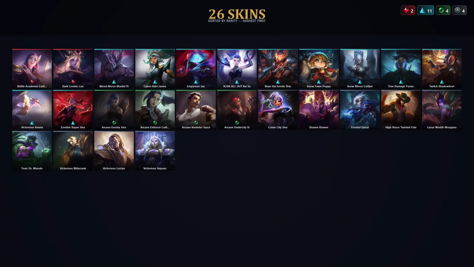 [LoL] | TR | Level 59 | 52 Champions | 26 Skins — LoL account