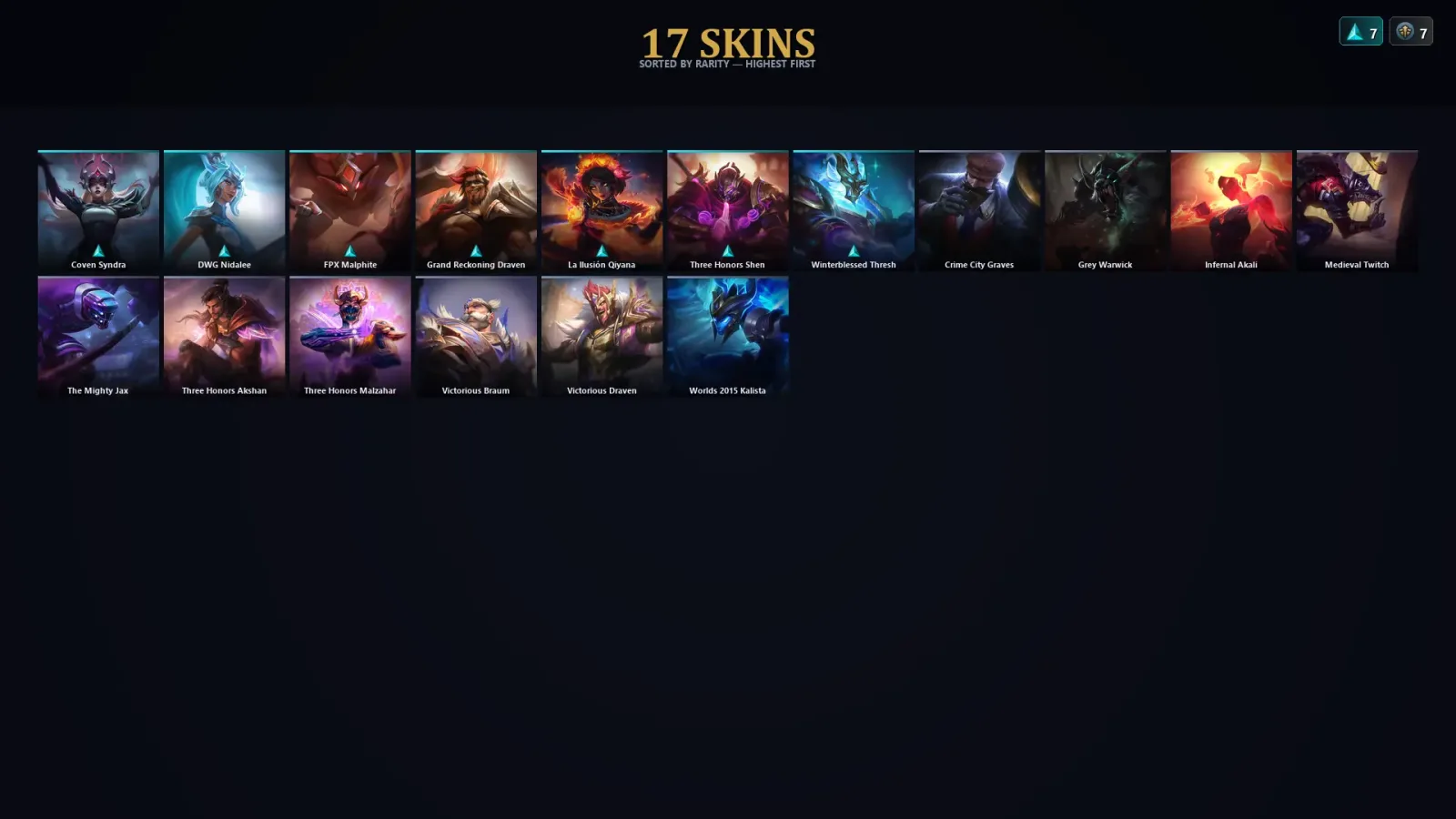 [LoL] | EUW | Level 76 | Diamond I | 136 Champions | 17 Skins