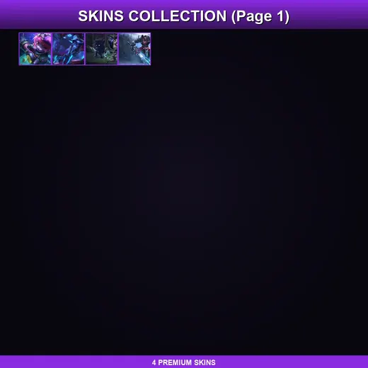 RU | PROJECT: Ashe | Dreadknight Garen | Emumu | Riot Girl Tristana | 4 Skin | 43 Champ | Lv30