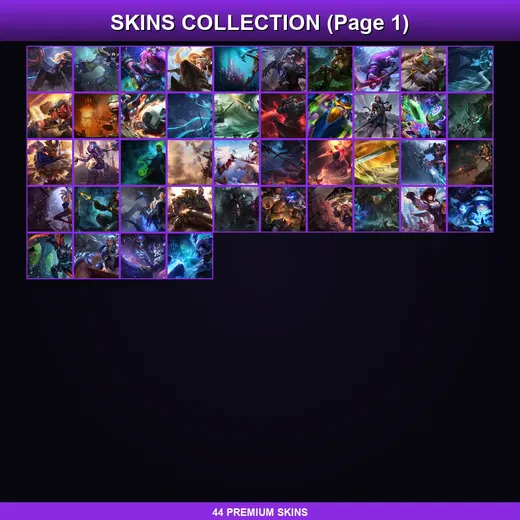 LAN | Victorious Maokai | Victorious Orianna | Victorious Graves | Arcade Corki | 44 Skin | 115 Champ | Lv62