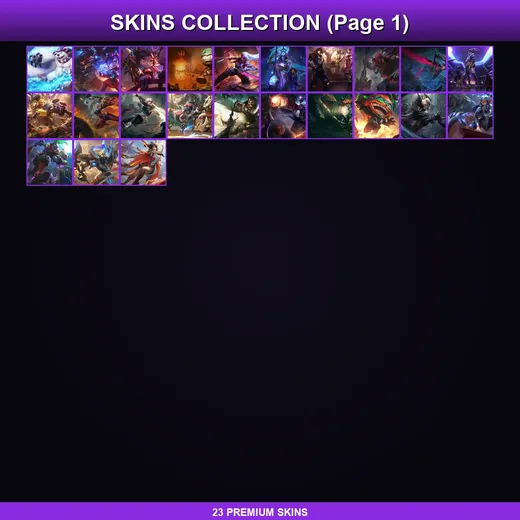EUW | Cosmic Huntress Nidalee | PROJECT: Katarina | Dark Star Varus | King of Clubs Mordekaiser | 23 Skin | 56 Champ | Lv31