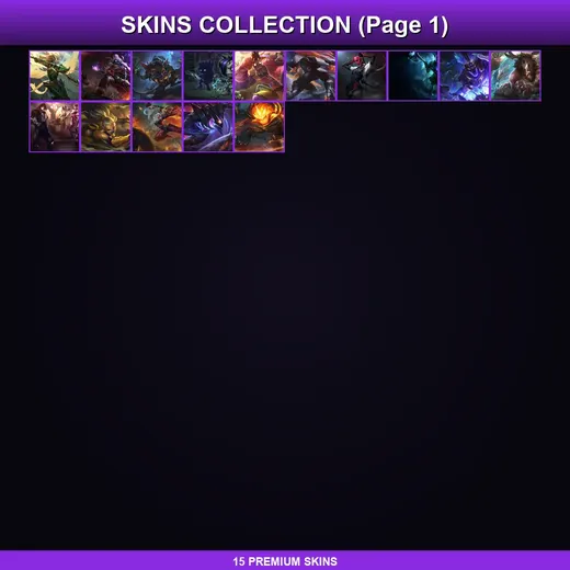 EUW | Dark Star Kha'Zix | PROJECT: Renekton | King of Clubs Mordekaiser | Dragonblade Riven | 15 Skin | 56 Champ | Lv65