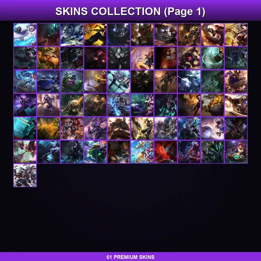 SG | Victorious Sivir | Victorious Maokai | Victorious Orianna | Victorious Graves | 61 Skin | 114 Champ | Lv110