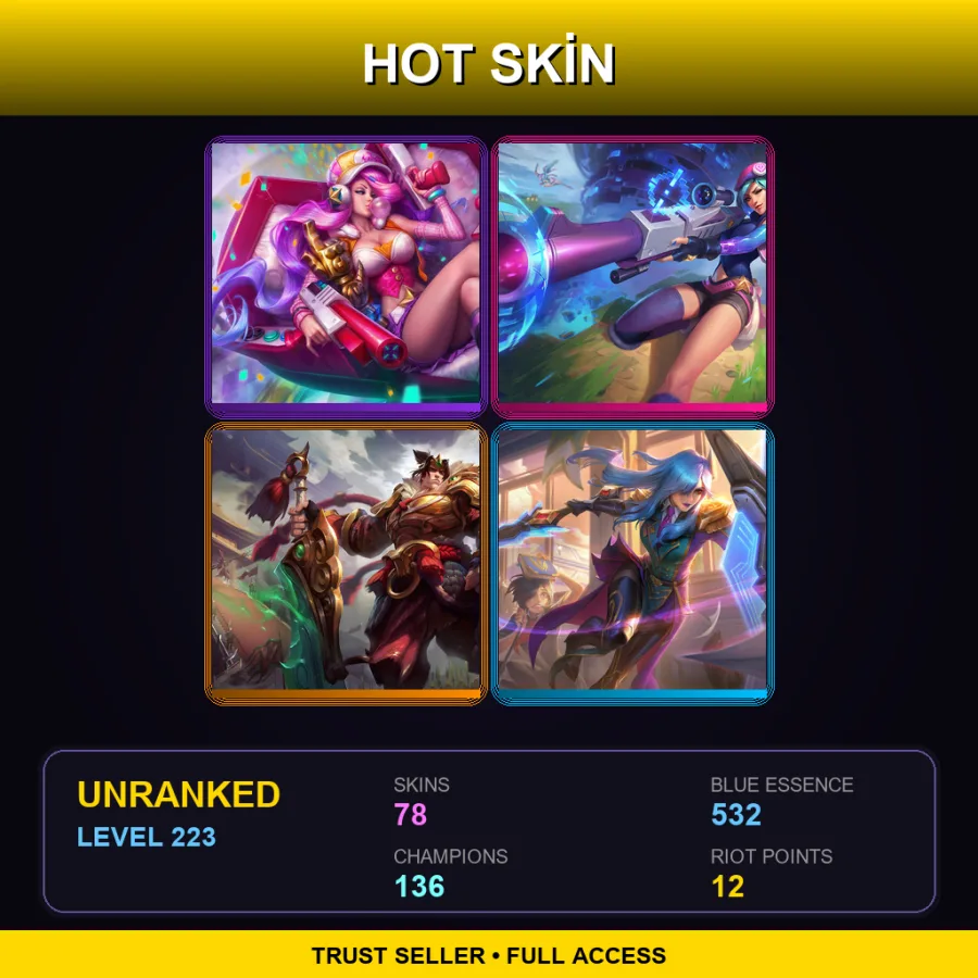 SG | Lv223 | Unranked | 78 Skin | 136 Champ — Augmented Singed