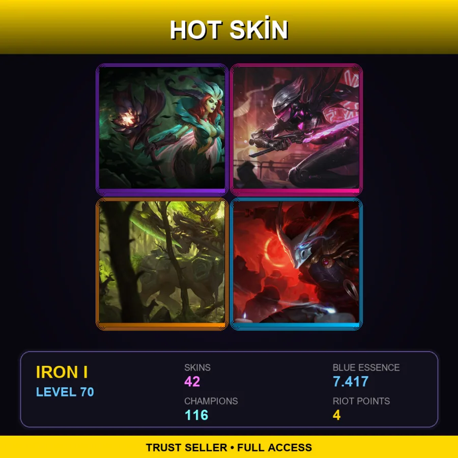 TR | Lv70 | Iron I | 42 Skin | 116 Champ