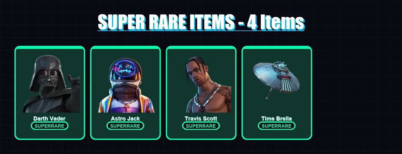 [PC/PSN] | Darth Vader | Astro Jack | Travis Scott | Fade | The Imagined | 61 skin | 80 pickaxe | 57 emote | 70 glider | Lv824