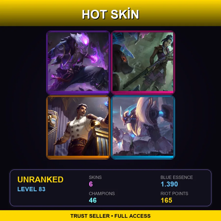 LAS | Lv83 | Unranked | 6 Skin | 46 Champ