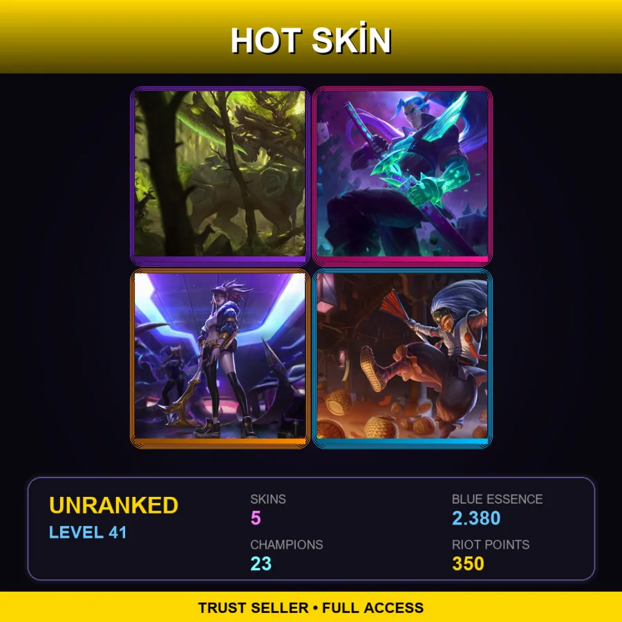 BR | Lv41 | Unranked | 5 Skin | 23 Champ