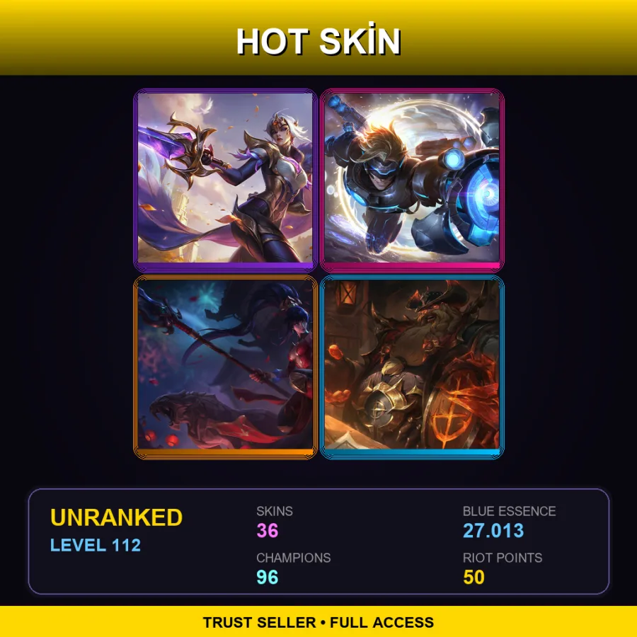EUNE | Lv112 | Unranked | 36 Skin | 96 Champ — Mythmaker Zyra