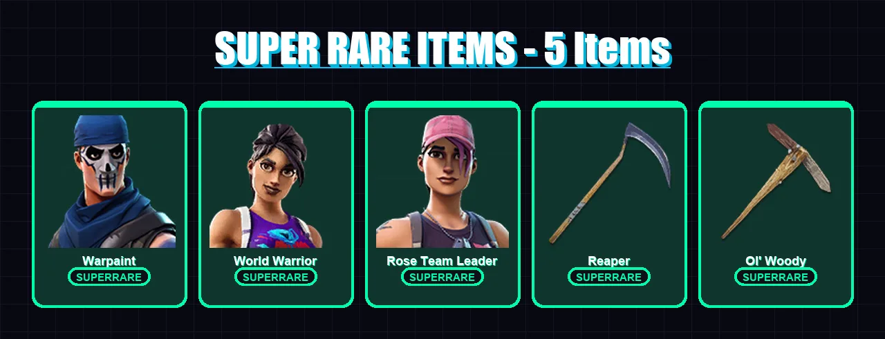 [PS4/PS5/XBOX/PC] | Warpaint | World Warrior | Rose Team Leader | Ronin | Eternal Knight | 117 skin | 133 pickaxe | 117 emote | 120 glider | Lv2516