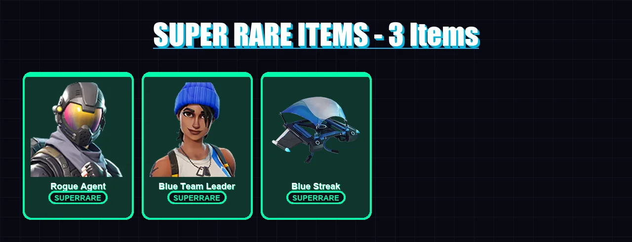 [PC/XBOX] | Rogue Agent | Blue Team Leader | Marge Simpson | Russel | Ziggy | 61 skin | 70 pickaxe | 48 emote | 40 glider | Lv450